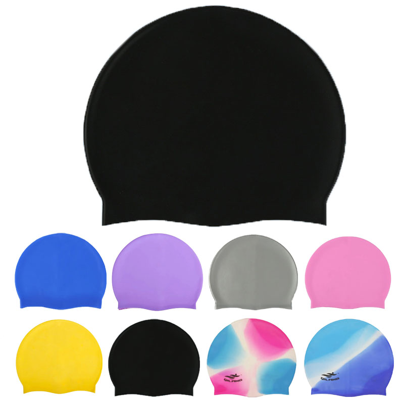Aquatic Sports Cap - Waterproof Silicone Swim Caps Women Men