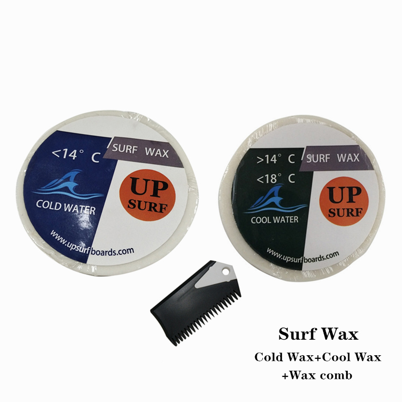 Surfboard Wax Tropical - 2pcs Anti-slip Surf Wax+Wax Remove Comb+Fin