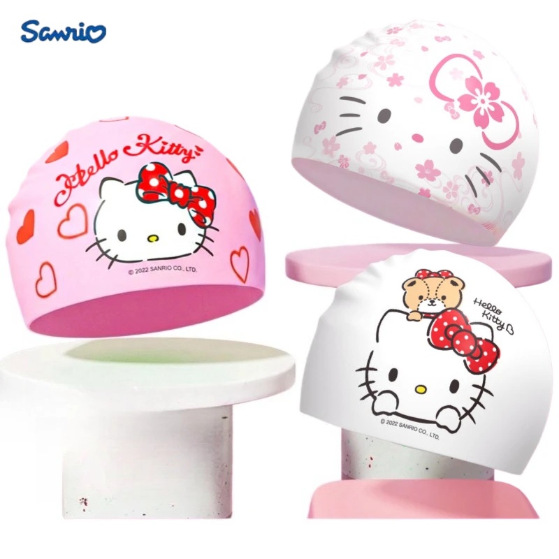 Aquatic Sports Cap - Anime Hello Kitty Cartoon Swimming Cap