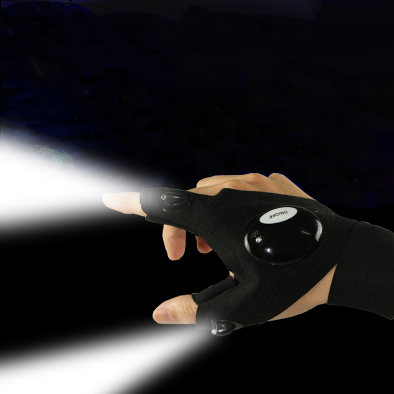 Fingerless Glove LED Flashligh - đánh giá và giá Spearfishing Glove