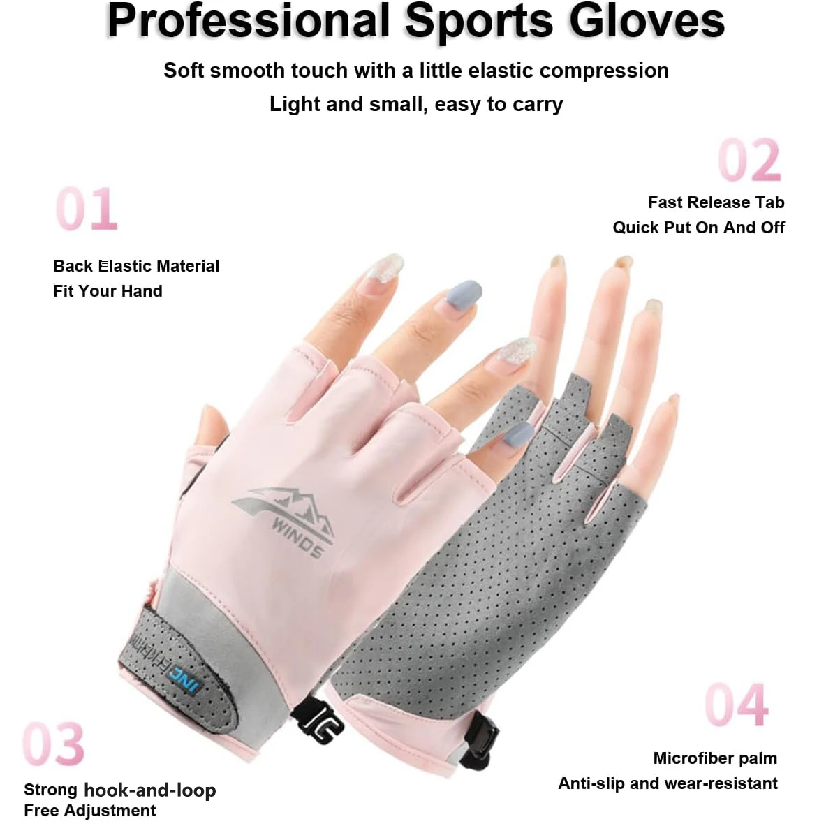 1 Pair Fingerless Driving/Fish - đánh giá và giá Spearfishing Glove