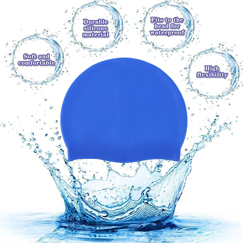 Waterproof Silicone Swim Caps  - đánh giá và giá Aquatic Sports Cap