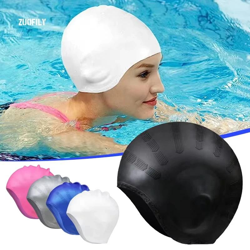 Large Silicone Swimming Cap wi - đánh giá và giá Aquatic Sports Cap